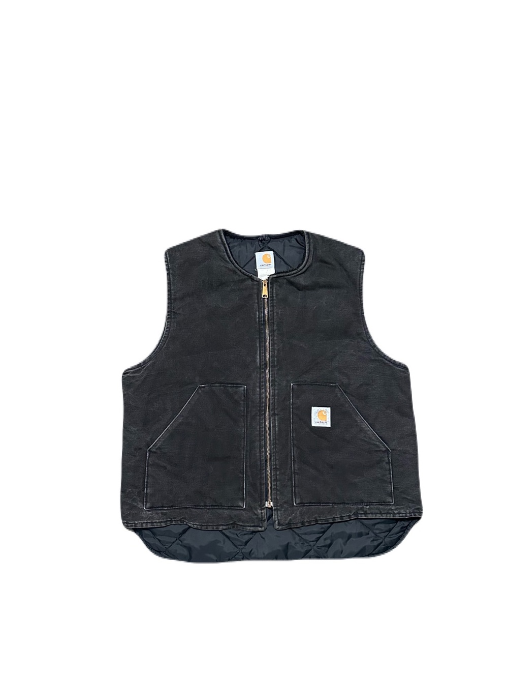 Vintage Carhartt Canvas Artic Vest Faded Black V01 BLK Men’s XL USA Made 2001